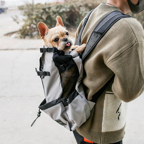 Portable Pet Carrier Backpack – Double Shoulder Travel Bag for Small Dogs & Cats